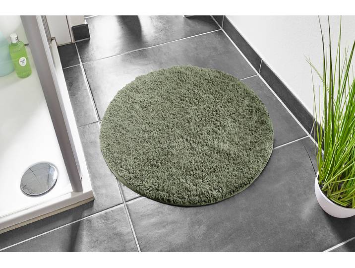 Tapis de bain rond Ibiza Ø 60cm Vert/Vert