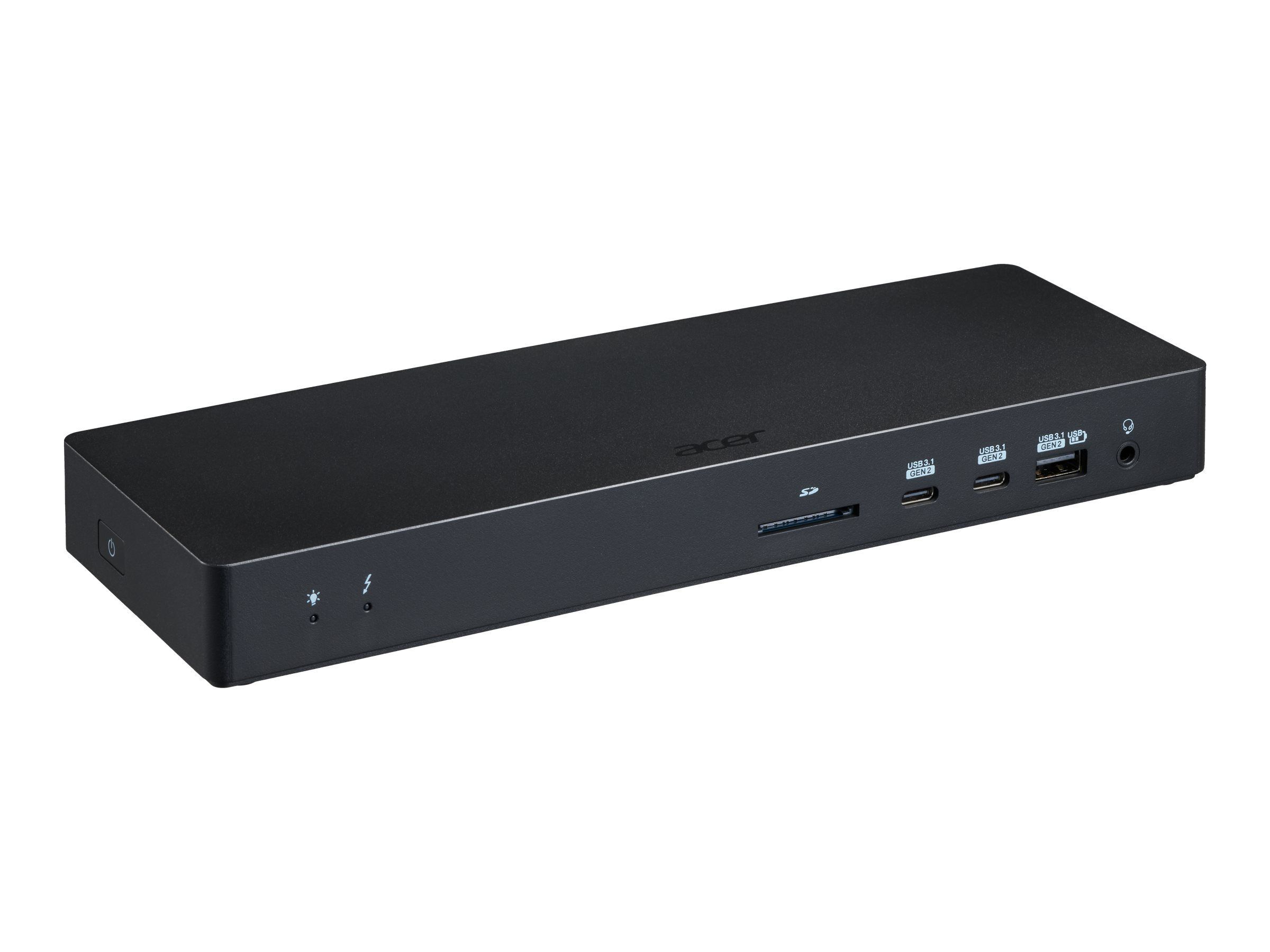 Acer Thunderbolt 4 Dock T701, Kabelgebunden, Thunderbolt 4, 10,100,1000 Mbit/s, Schwarz, SD, Kensington