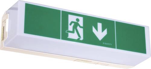 B-Safety BR 565 030 Fluchtweg-Notbeleuchtung Deckenaufbaumontage, Wandaufbaumontage
