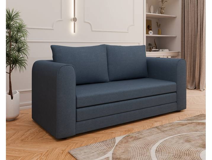 Schlafsofa Arelis, mit Bettfunktion, Blautöne