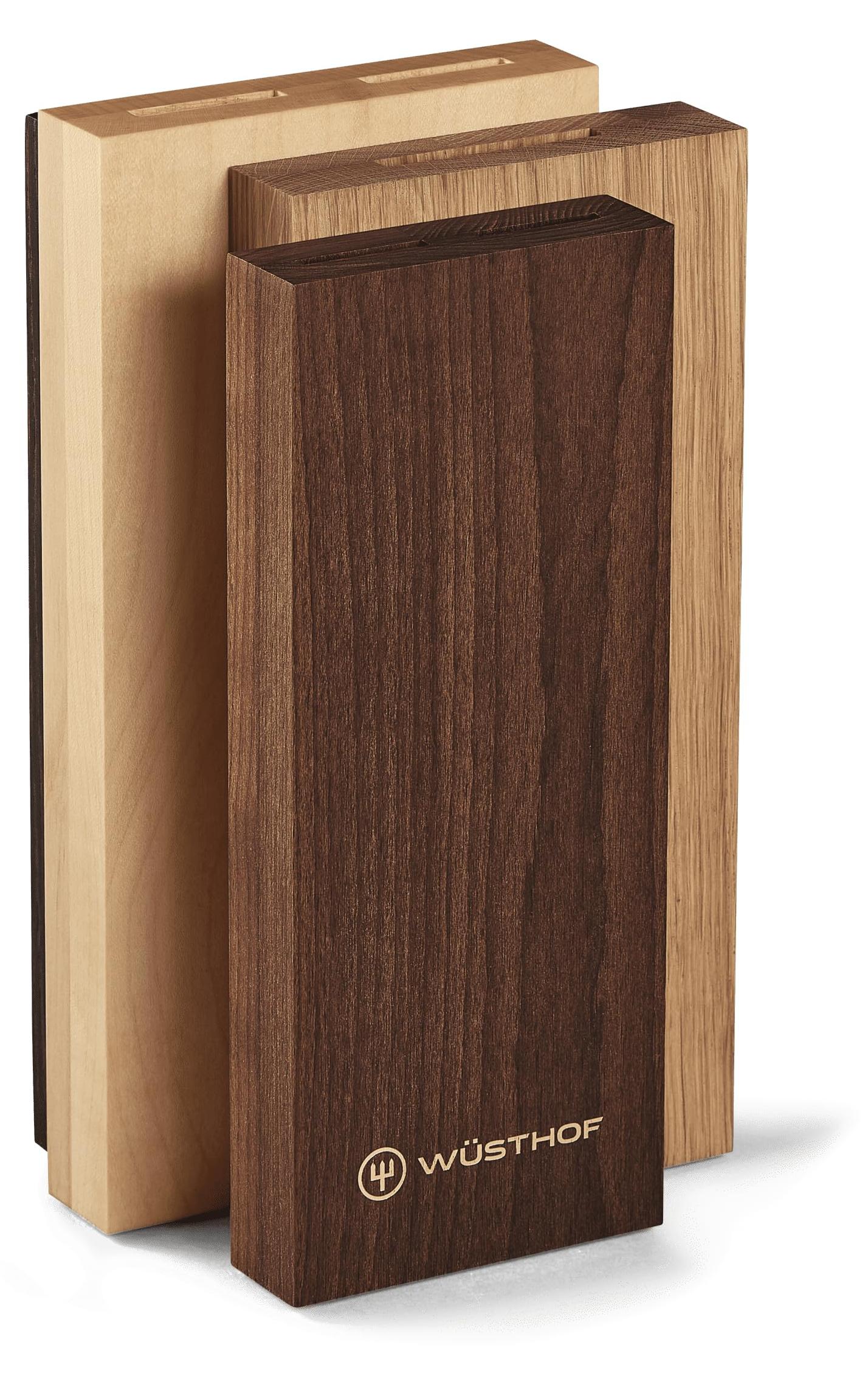 Holz-Messerblock, leer, für 6 Messer, 14 x 11 x 24 cm
