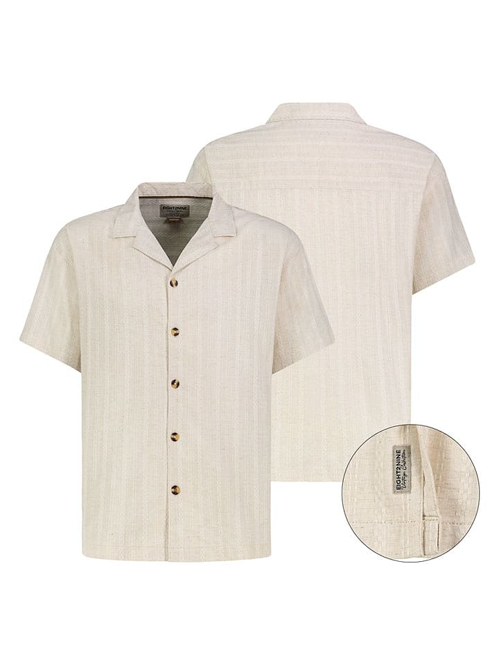 Eight2Nine Hemd in Creme - M