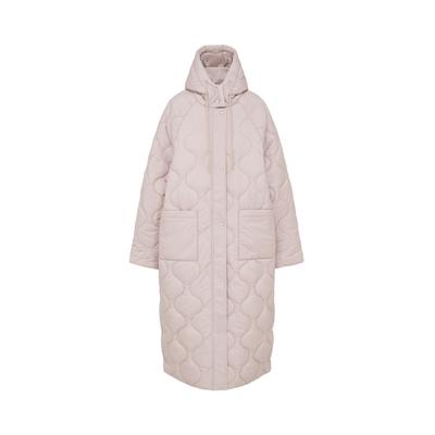 Outdoorjacke LEGER "LeGer Fray Coat", Damen, Gr. 38, beige (greige), 100% Polyester, unifarben, normal, ohne Ausschnitt, Jacken Outdoorjacke