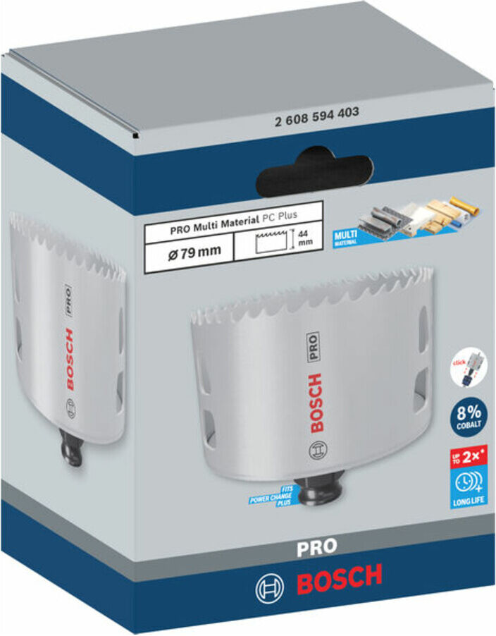 Bosch PRO Multi Material PC Plus Lochsäge, 79 mm (2608594403)