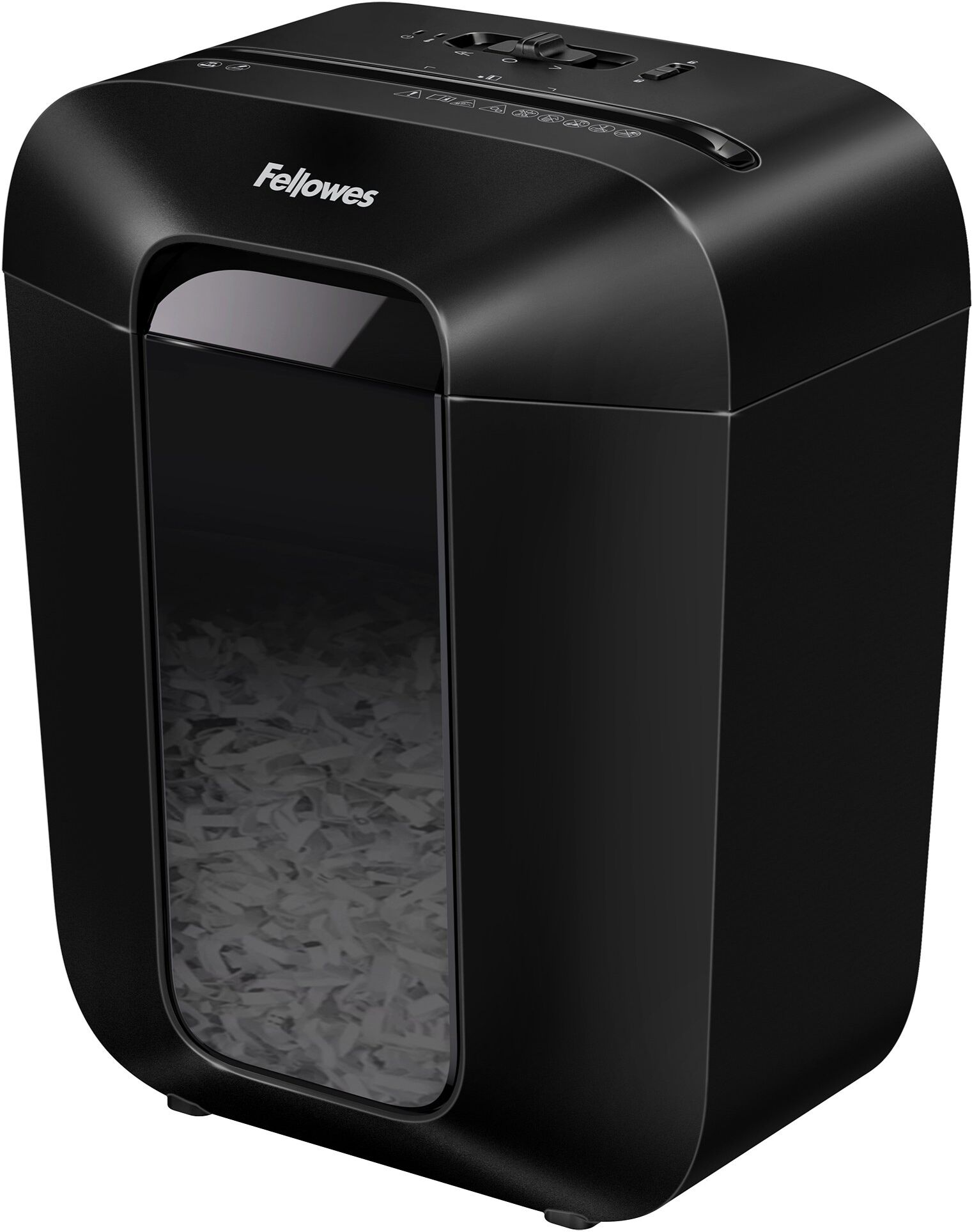 Fellowes Powershred LX45 8-Sheet Cross-Cut Shredder 17L, UK Plug - Black (4401501)