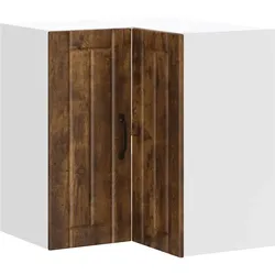 vidaXL Küchen-Eckhängeschrank Lucca Räuchereiche Holzwerkstoff
