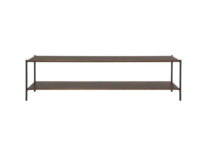 Regal Gesa nussbaum, schwarz Holzwerkstoff, Stahl B 180 H 49 cm