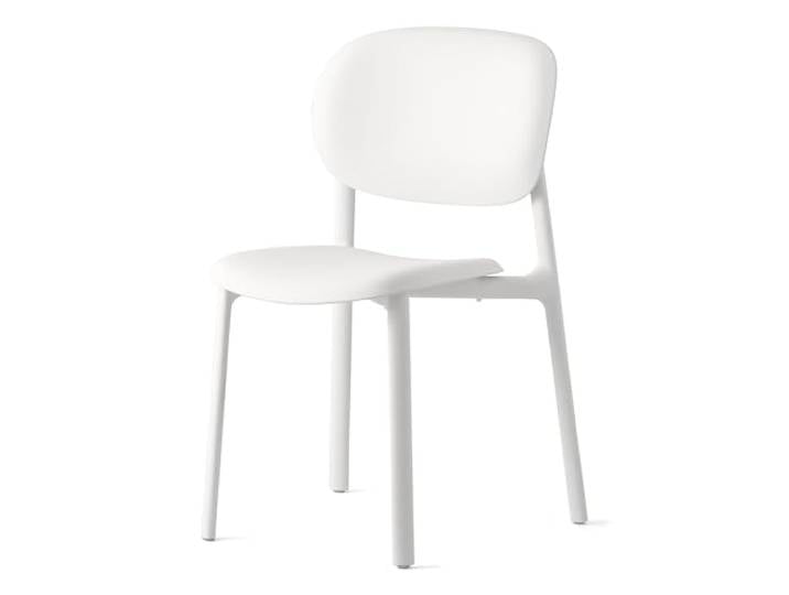 Connubia, Stuhl Zero. Farbe Optik Weiss MATT, 100% recyceltes Polypropylen