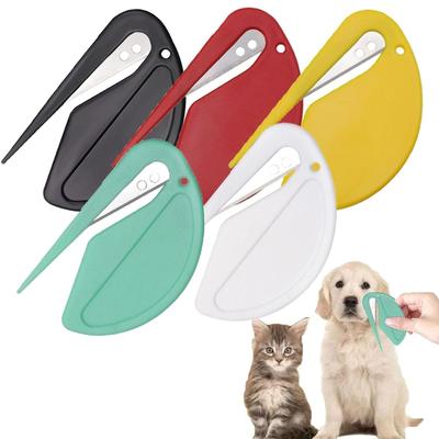 Uplifted Finds Pet Knot Cutter Colorful Detangling Tool For Cats And Small Pets green