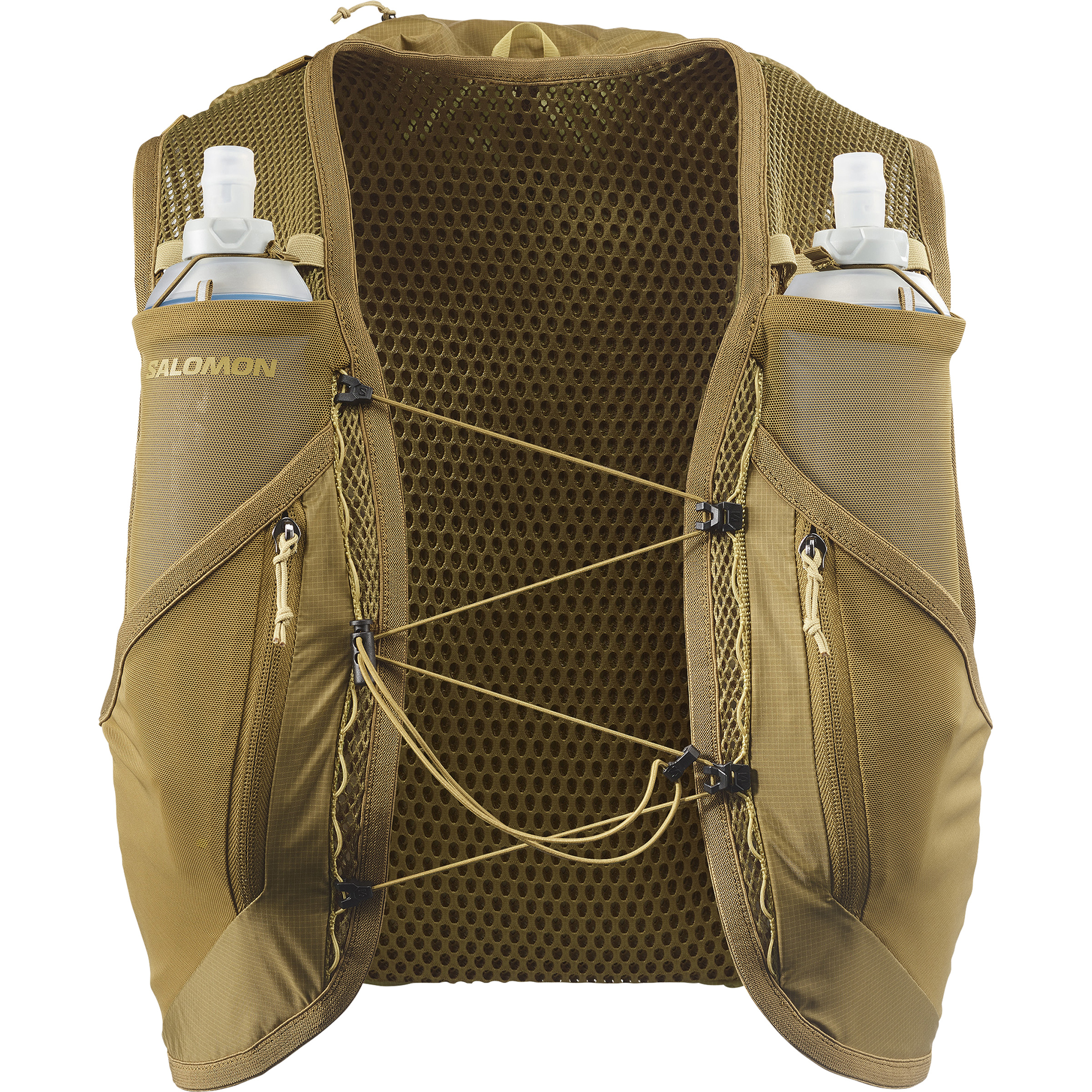Salomon Active Skin 12 Set Trailrunningrucksack Trailrunningrucksäcke braun Größe 12L | XL Trailrunning | Laufen