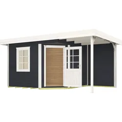 Weka Designhaus 213 A 450 x 300 cm Gr.2 anthrazit - 50 % Rabatt auf Dacheindeckung