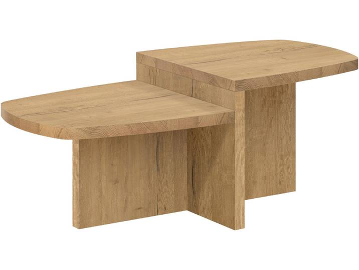 Couchtisch OMG DESIGN CUBIK-5 , braun (natur, schwarz, natur), B:120cm H:45cm T:60cm, Tische, Couchtisch
