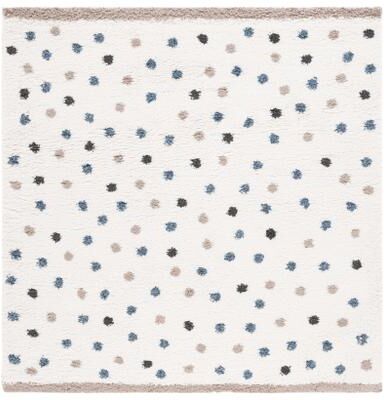 SAFAVIEH Calico Shag Inas Polka Dot 1.5-inch Thick Rug