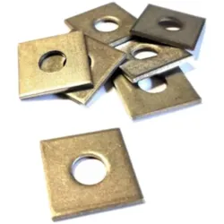 zauniversum® Zaunzubehör 10x Halteplättchen Edelstahl für Zaunpfosten 30 x 30 x 2 mm