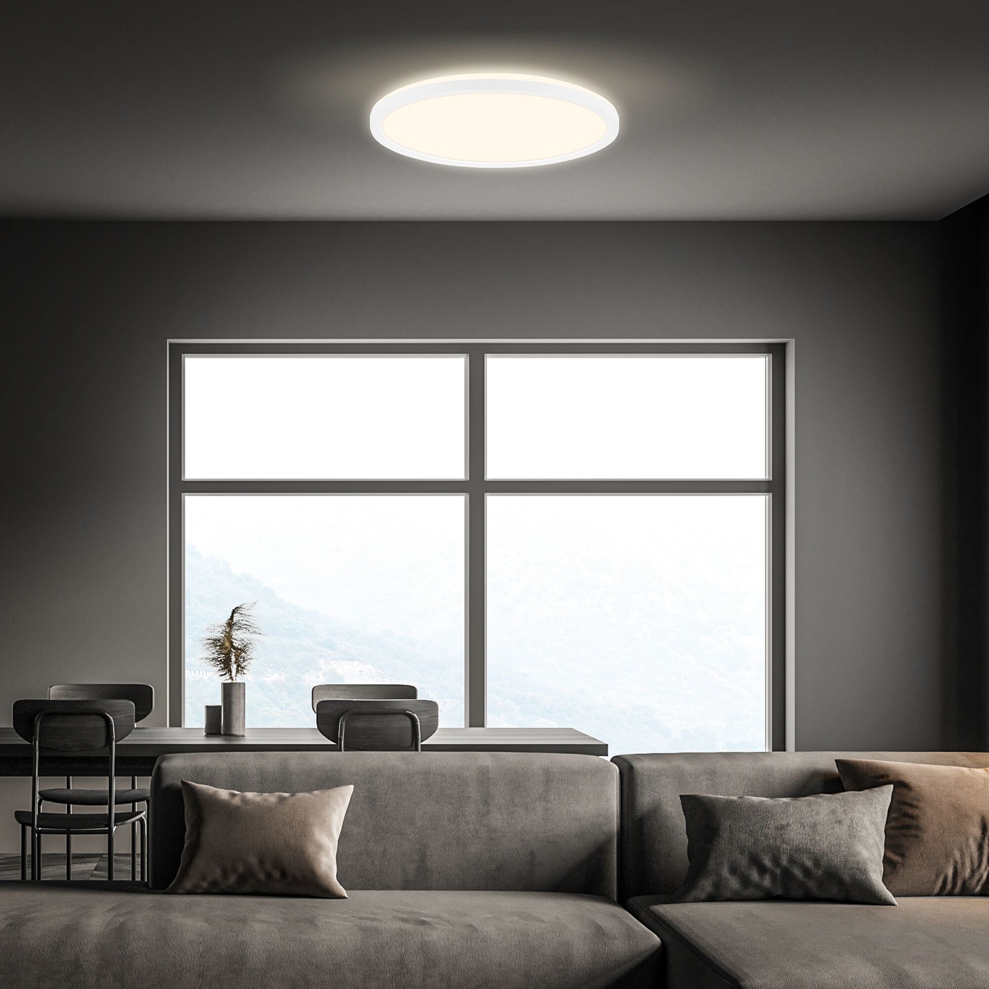 BRILONER LEUCHTEN Panel "Panel SLIM", weiß (weiß, neutral), Leuchten, Panel