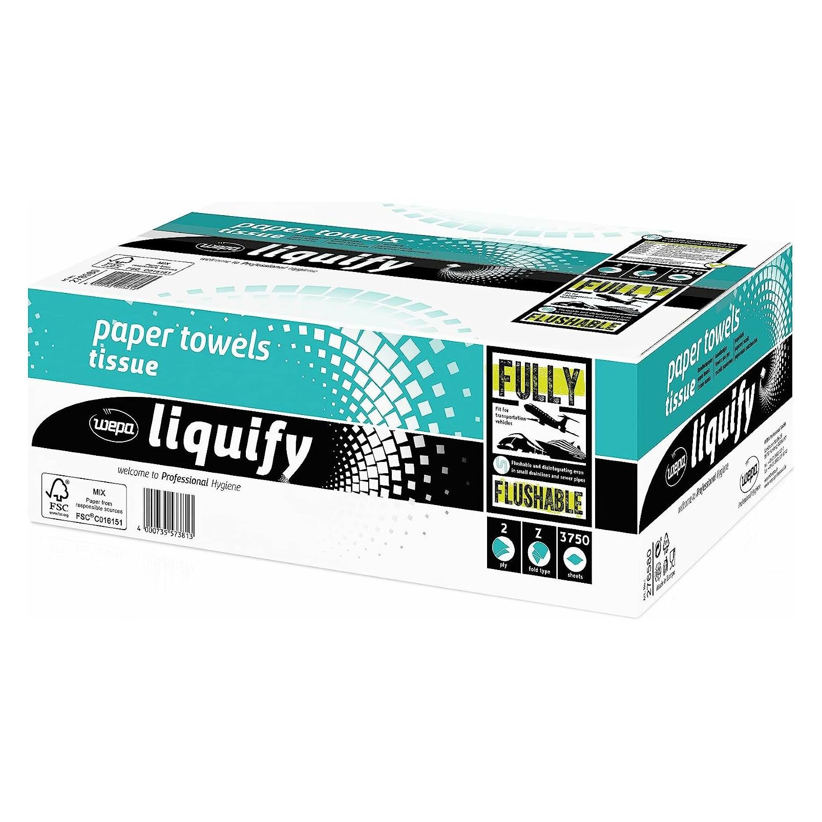Wepa Satino by liquify Handtuchpapier - 276580 - - - 3750 Blatt - 2-lagig - (1x) (276580)