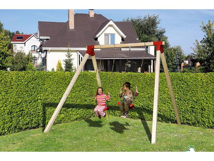 Weka Tabaluga Doppelschaukel 816 Holz 290 × 340 cm