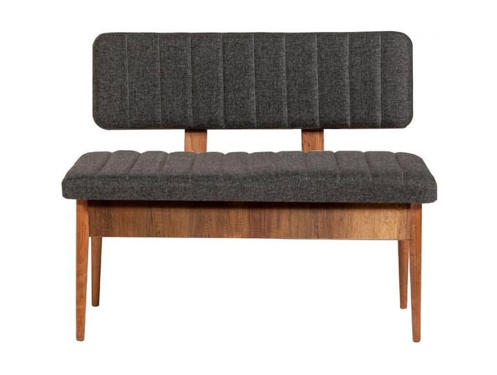 Sitzbank WOODY FASHION Vina 110 x 85 cm , braun (walnuss), B:110cm H:85cm T:40cm, Sitzbänke, Sitzbank