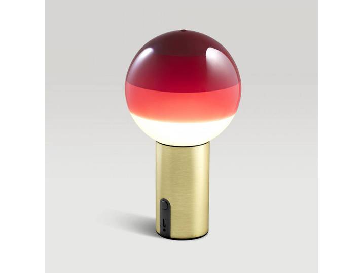 MARSET Designer Tischlampe Dipping Light, dimmbar, rot, für Wohn- / Esszimmer, Glas, Design