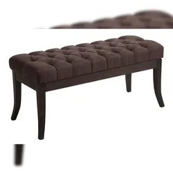 CLP Sitzbank Ramses Stoff antik-dunkel braun/100 cm