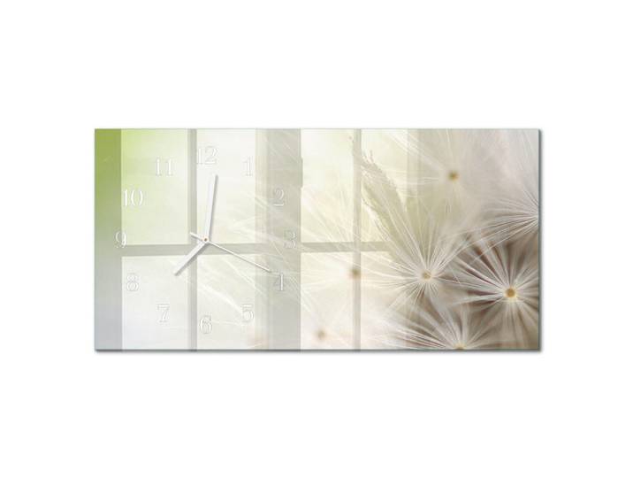 Tulup Wanduhr 60x30 cm - Zitronensäure, Creme, Glas, Rechteckig, 60x30x0.4 cm, Dekoration, Uhren, Wanduhren