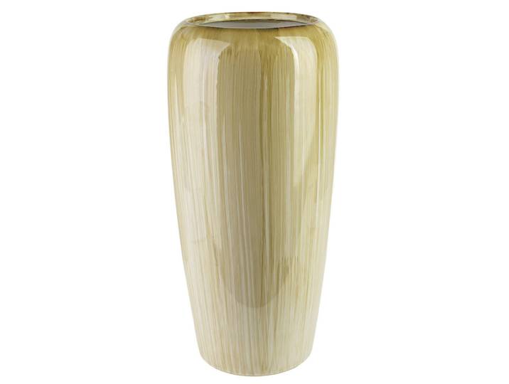 Mondex Manon Keramikvase, beige, 52 cm, Beige, 52 cm, Dekoration, Vasen, Keramikvasen