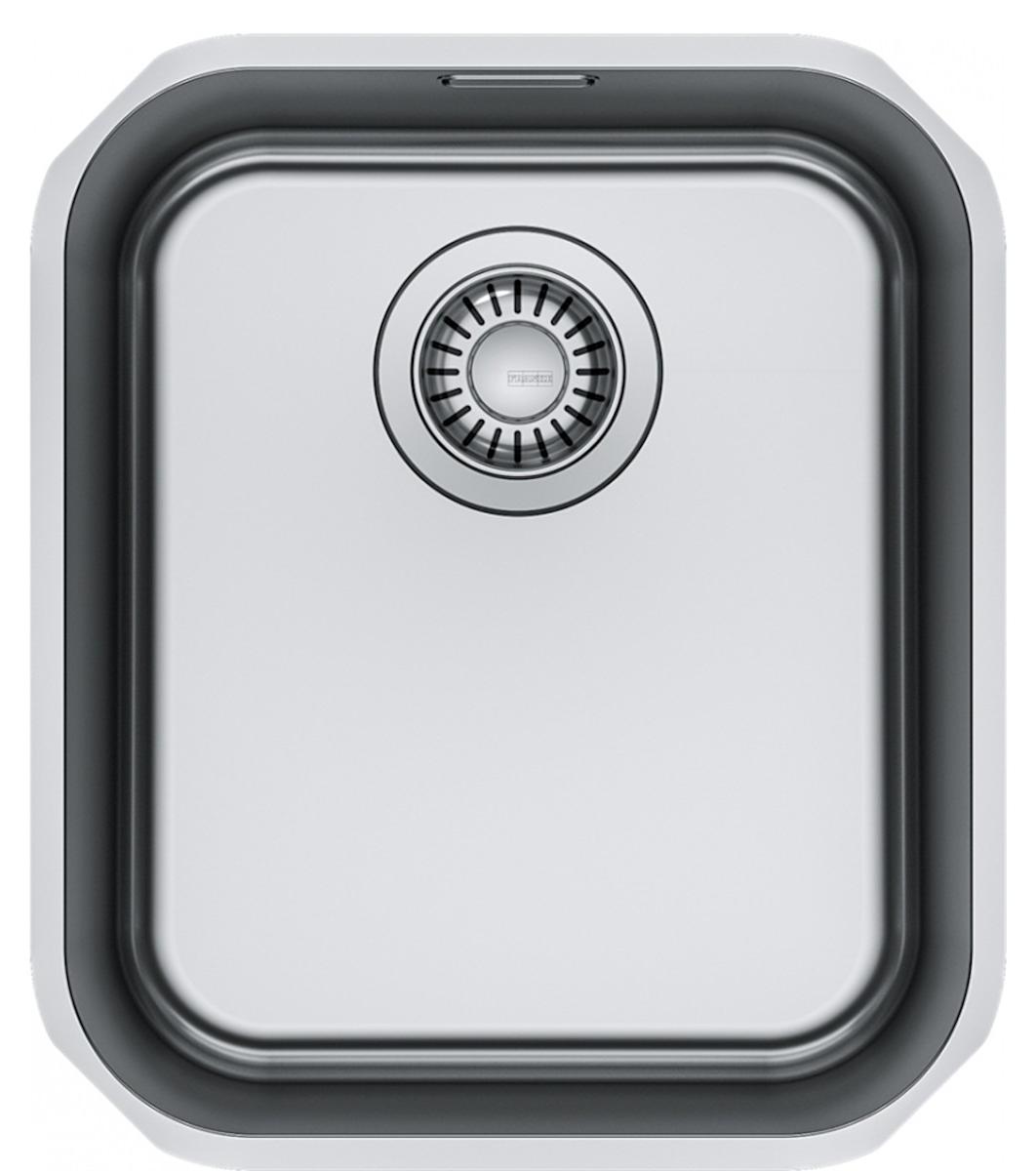 FRANKE Spüle SMART SRX 110-34 mit Ablaufgarnitur mit Drehexcenterbedienung / Edelstahlspüle / Unterbauspüle