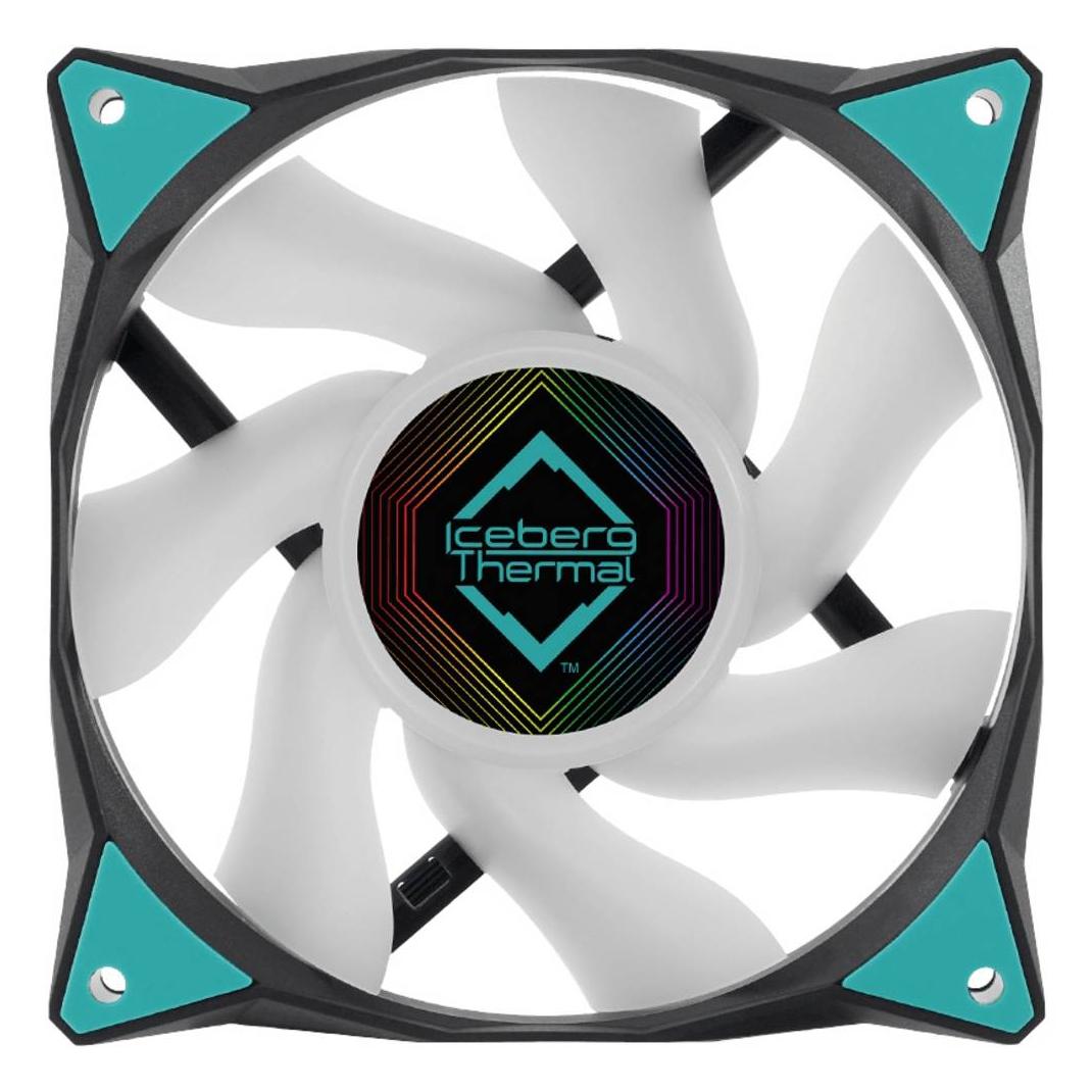 Iceberg Thermal IceGALE ARGB Computergehäuse Ventilator 12 cm Schwarz 1 Stück(e) (120 mm, 1x) (ICEGALE12A-E0A)