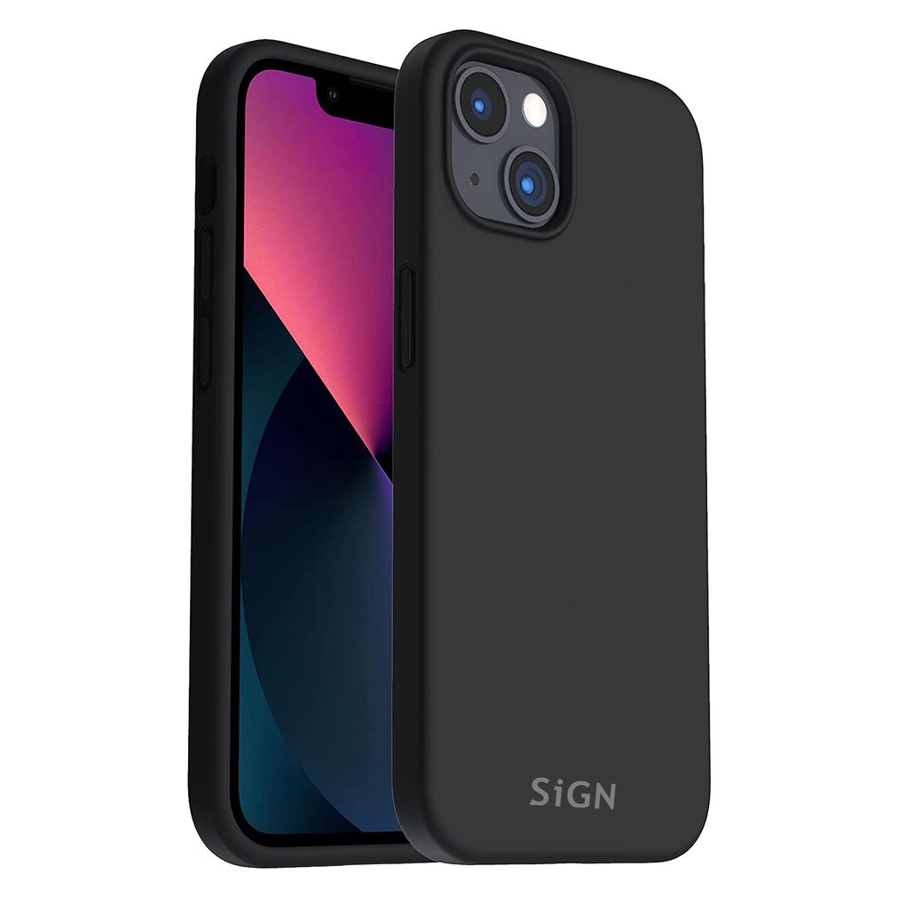 SIGN Liquid Silicone Case for iPhone 14 Plus - Black (Apple iPhone 14 Plus) (SN-SIL14MBLK)