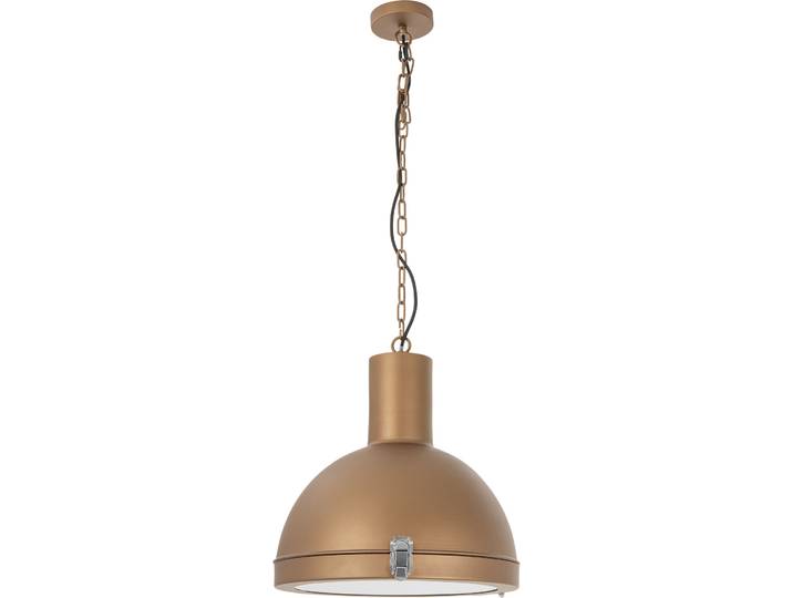 Pendellampe - Farbe: kaffeebraun - Material: Metall