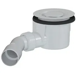 Badewannensiphon Design SAT 90 x 40/50 mm weiße Abdeckung E90KOB