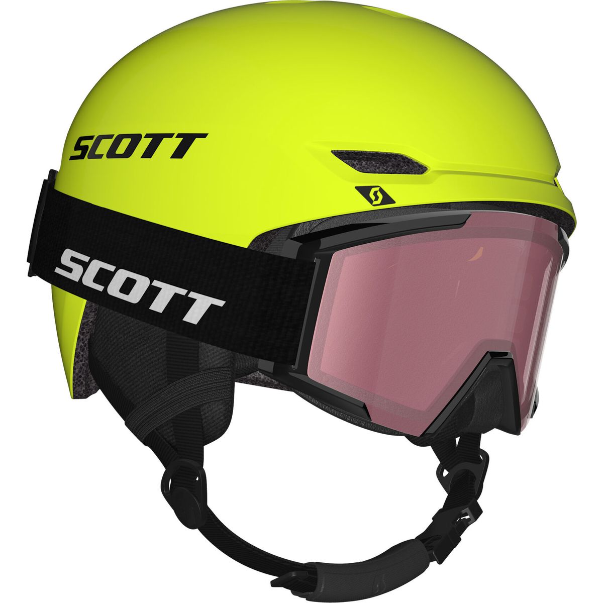Scott Combo Hlmt Keeper 2+Goggle Jr Shield neon yellow/black (5132) S 4263365132006