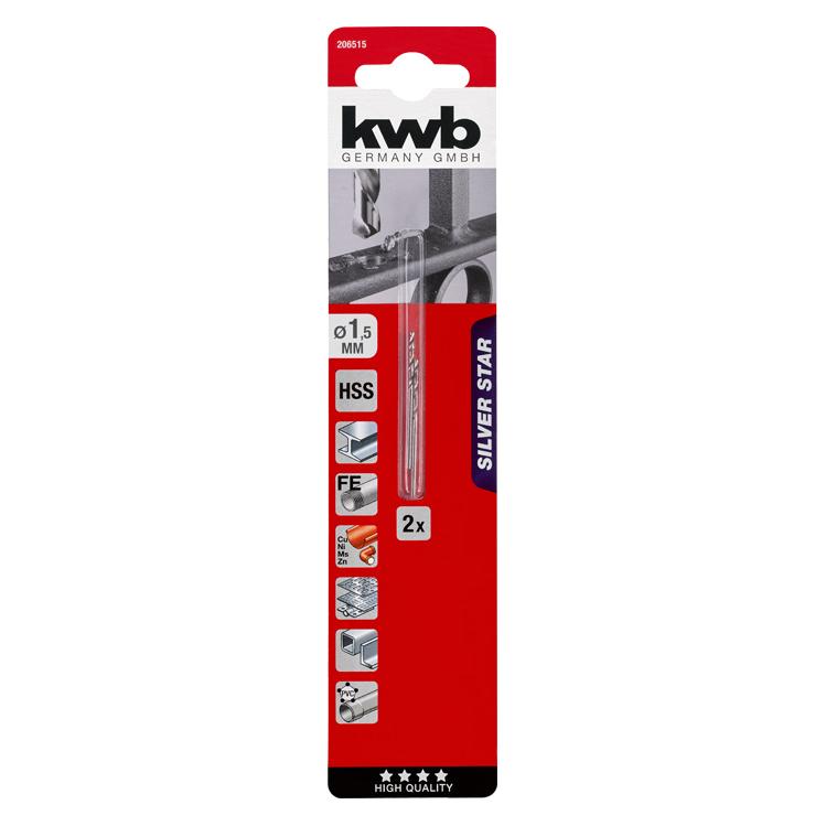 kwb SILVER STAR HSS Spiralbohrer (1.5 Millimeter) (206515)