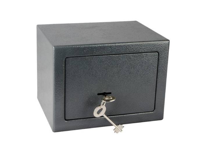 Tresor 17 (Türschloss: mit Schlüssel, Farbe: schwarz) Türschloss: mit Schlüssel Farbe: schwarz