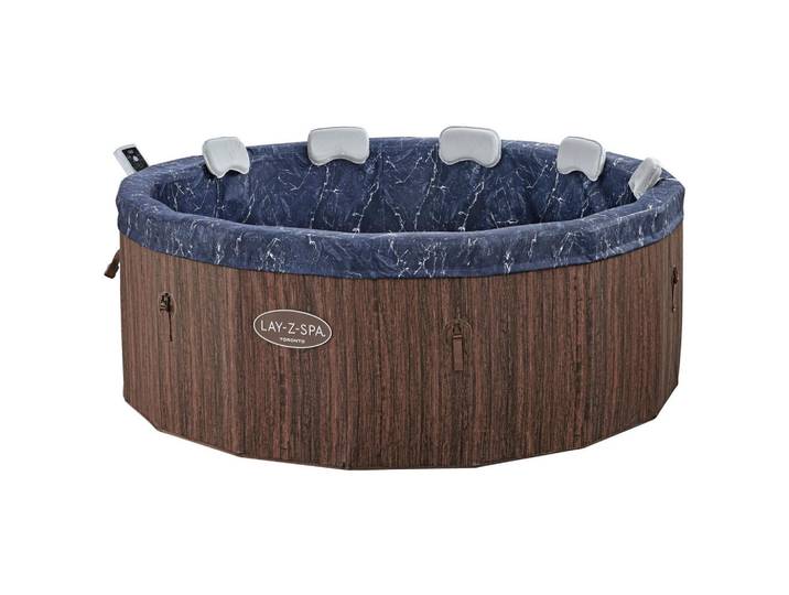 P & B Whirlpool Lay-Z-Spa Toronto 6001W, Braun, Metall, Kunststoff, 70 cm, SGS-geprüft, Freizeit & Co, Wellness & Gesundheit, Whirlpools