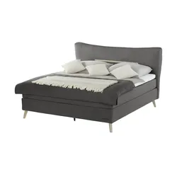 SKAGEN STUDIO Boxspringbett   ¦ grau ¦ Maße (cm): B: 194 H: 123