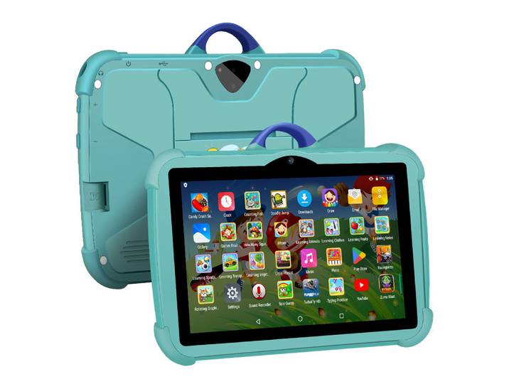 Nouvelle tablette éducative pour enfants de 7 pouces, Android 13, processeur quadricœur, 4 Go de RAM, 64 Go de ROM, tablette PC simple et économique, préférée des enfants