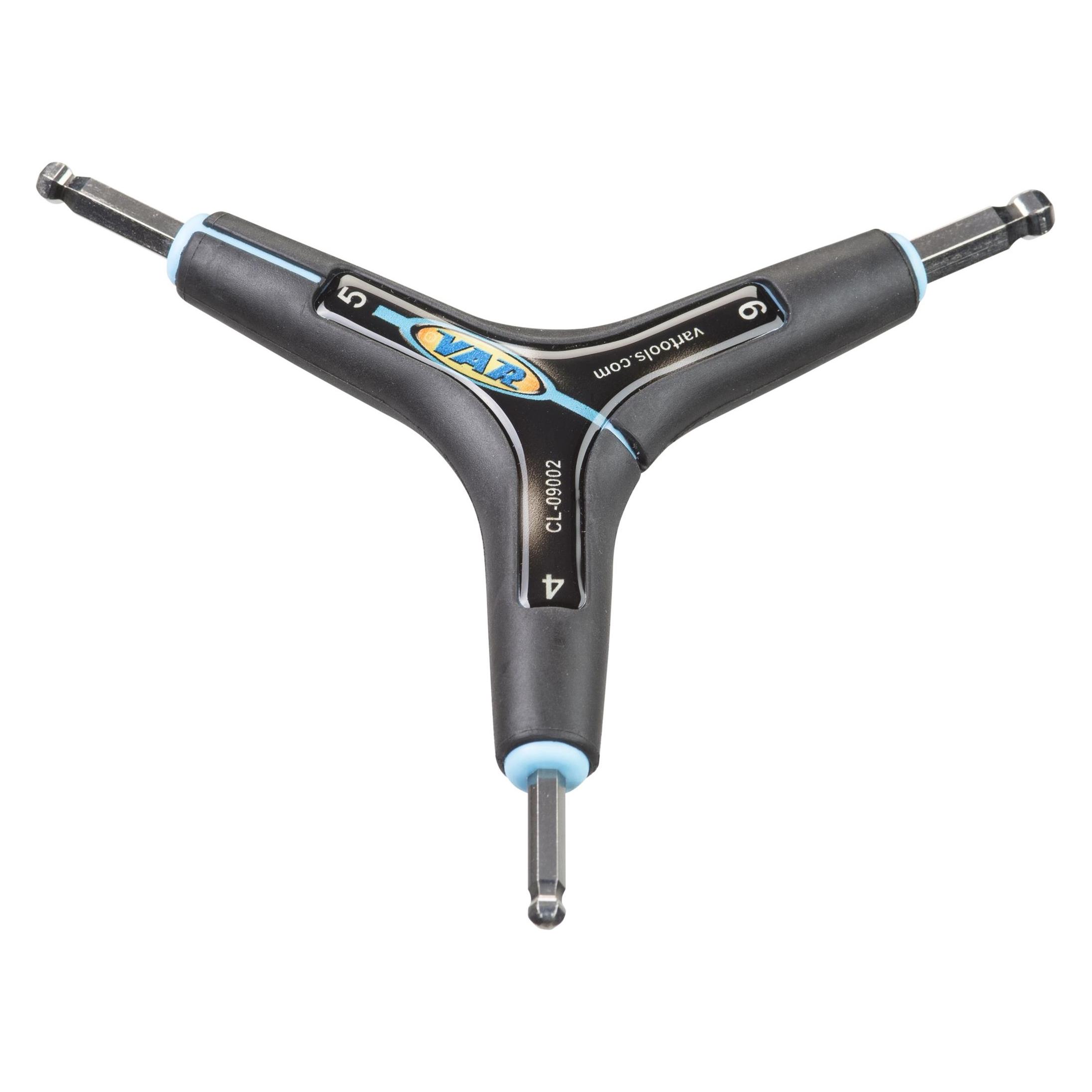VAR Clé Hexagonale Triple 4/5/6mm Têtes Sphériques (VACL09002C)