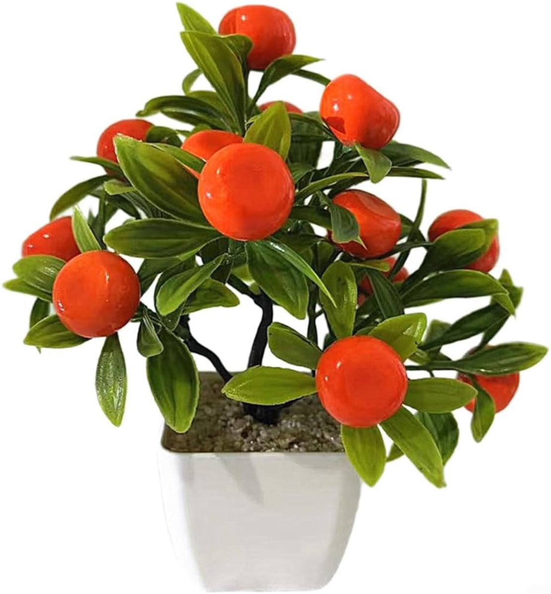 Realistische Kunstmatige Fruitboom Bonsai Decoratie - Hoogte: 22 cm