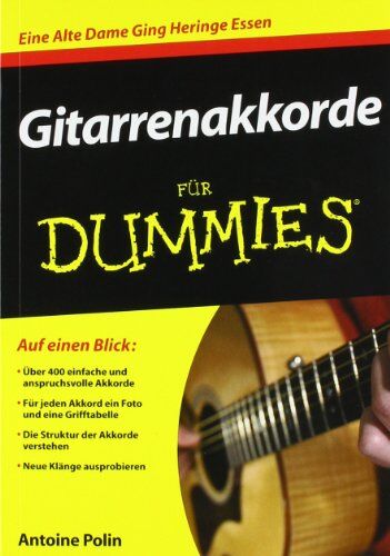 Antoine Polin - Gitarrenakkorde für Dummies (Fur Dummies) - Preis vom 16.10.2026 11:41:07 h
