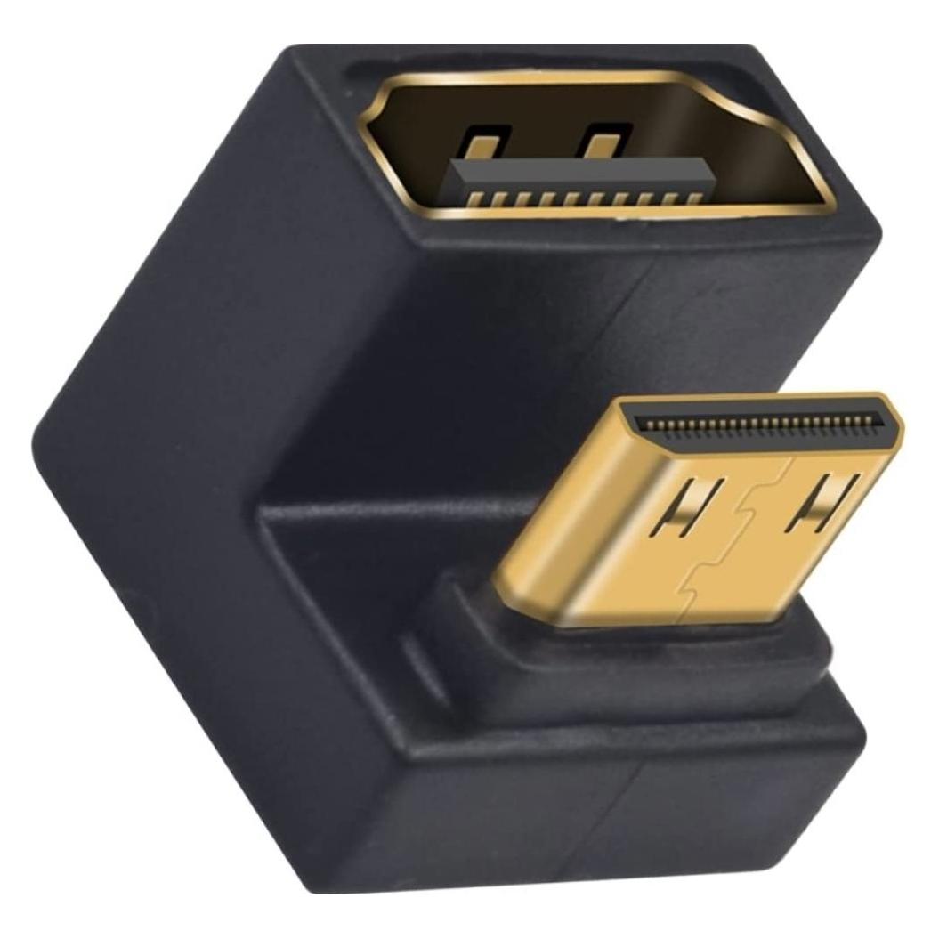 PowerGuard Mini HDMI auf HDMI 2.1 180-Grad Winkel U-Form Up Adapter (Mini HDMI, HDMI) (C8K-07)