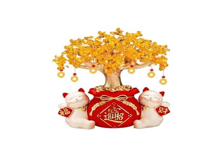 WANGHAI-666 Home Ornament Katzenfigur – Hochwertiges Einweihungsgeschenk, ideal for die Rezeption, das Wohnzimmer, den Fernsehtisch und als Elegantes Einweihungsgeschenk Kunstdekorationen