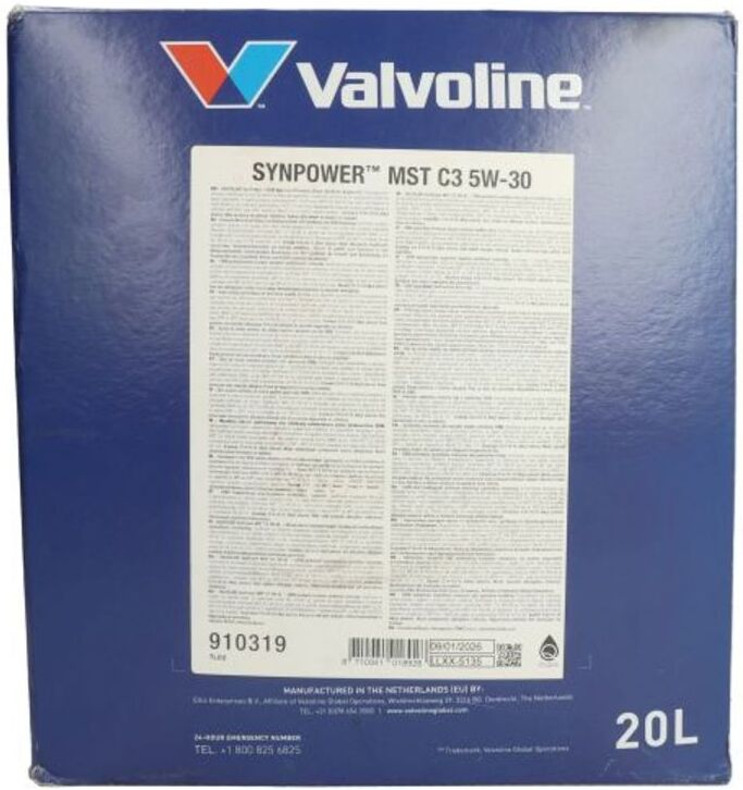 Motoröl VALVOLINE 910319 SYNPOWER MST C3 5W30 20LB