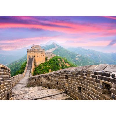 Fototapete PAPERMOON "Great Wall of China", bunt, B:5m L:2,8m, Vlies, Tapeten