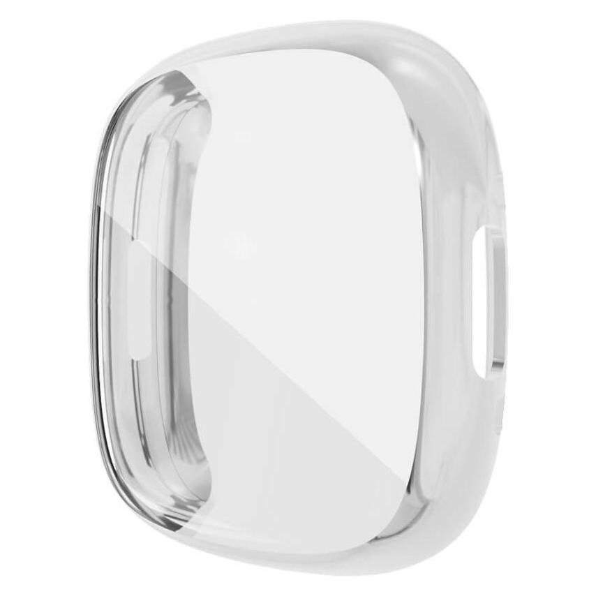 Cover-Discount Fitbit Versa 4 / Fitbit Sense 2 - Gummi Schutz Case silber (TPU) (EDA003615501F)