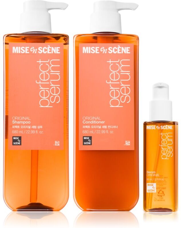 mise en scene Perfect Serum Original set for shiny and soft hair