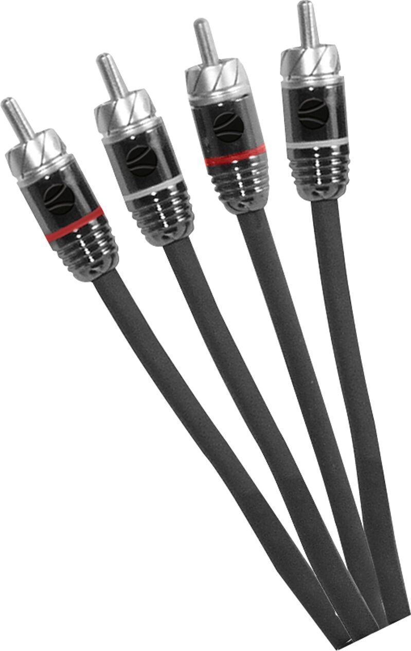 Phonocar Kabel, Cinch Cinchkabel 4-Kanal 500 Cm 3-Fach Abgeschirmt 06037