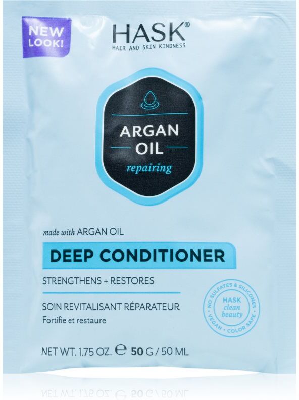 HASK Argan Oil après-shampoing régénérateur en profondeur pour cheveux secs et abîmés 50 ml