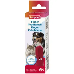 Beaphar Fingerzahnbürste für Hunde und Katzen - 2 Stück