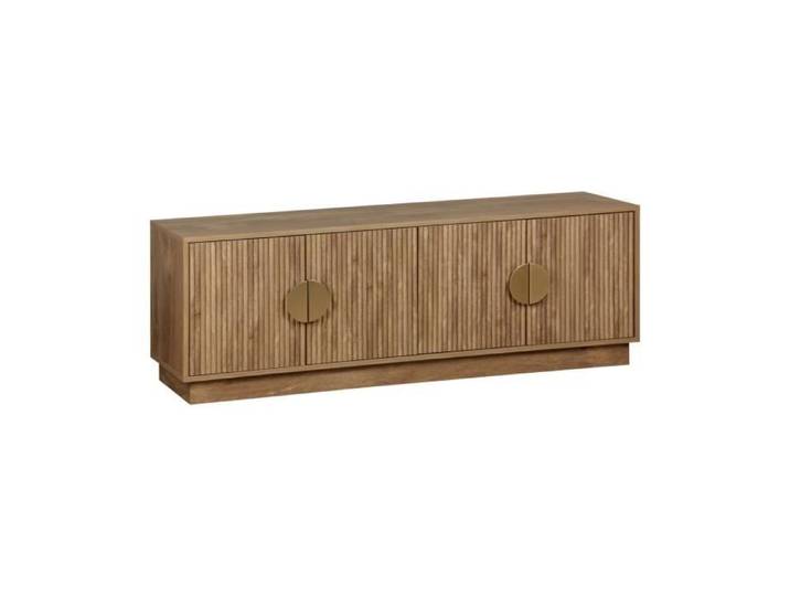 sweeek - Meuble TV exotique décor bois de manguier 4 portes 140cm CELIAN